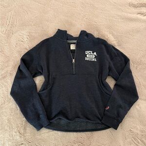 navy blue UCLA Bruins quarter-zip sweatshirt